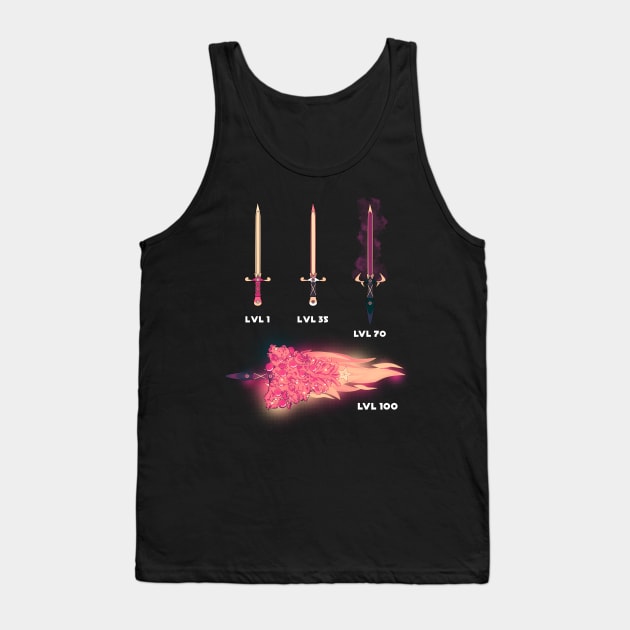 Funny MMORPG Fact Weapons When You Level Up Tank Top by bestcoolshirts